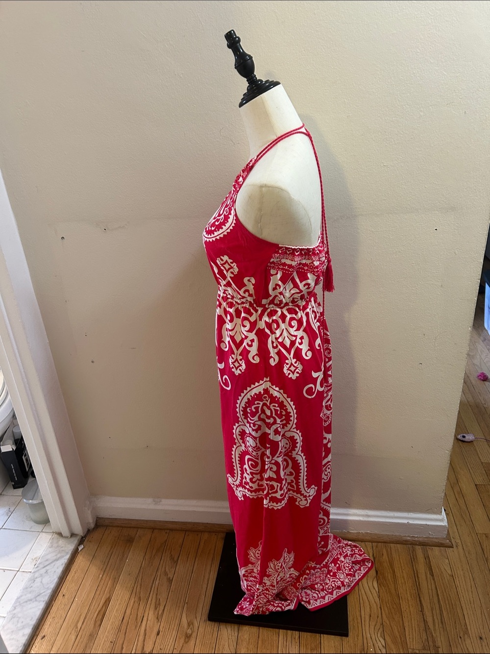 Flying Tomato Red Halter Maxi Dress* - Picture 10 of 10
